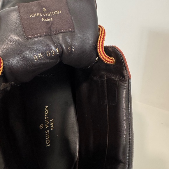 Louis Vuitton Chocolate Brown Leather Boots main image 11